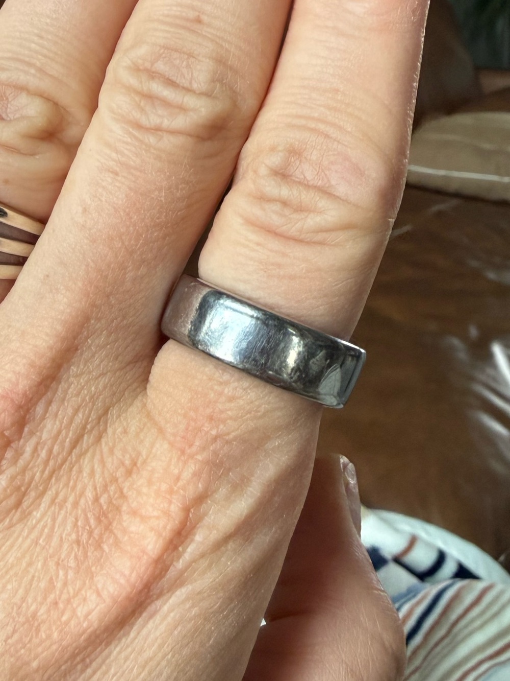 Oura Gen 3 Silver Ring size 9 Band Ring - Silver